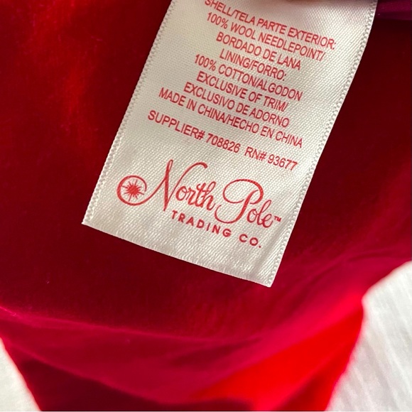 VTG Christmas Stocking Needlepoint Rooftop Santa - Cody - Picture 6 of 8